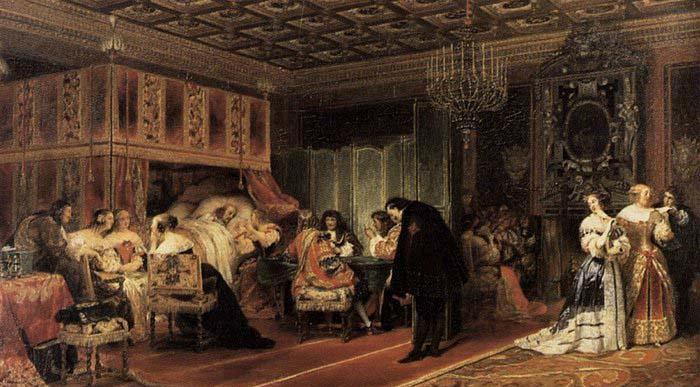 Paul Delaroche Cardinal Mazarin's Last Sickness China oil painting art
